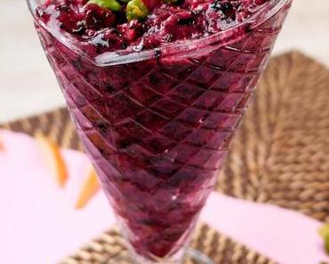 Perfekt für warme Sommertage: Einfaches Heidelbeer-Sorbet ohne Eismaschine