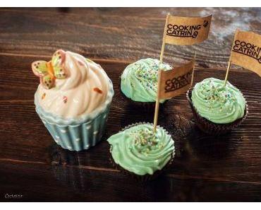 Bunte Schokoladencupcakes