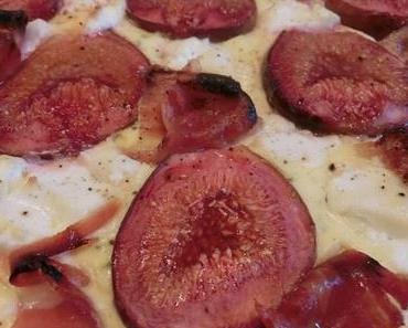 Ziegenkäse-Feigen-Tarte mit San Daniele Schinken