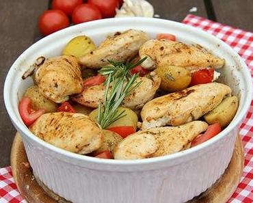 Knoblauch-Tomaten-Hähnchen