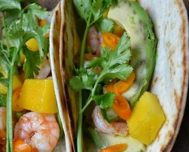 Savoury Wednesday {Street Food September}: Limetten-Koriander-Shrimp Taccos