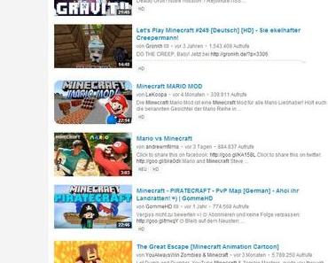 YouTube testet neue Suchergebnis Seite