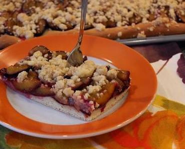 Selten waren die Zwetschgen so gut wie dieses Jahr - deshalb gibt´s Zwetschgenkuchen mit Streusel