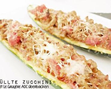 Gefüllte Zucchini mit Le Gruyère AOC überbacken
