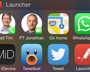 iOS 8 Widget: Launcher bringt Schnellzugriffe auf Kontakte und Apps