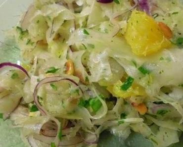 Orangen-Fenchel-Salat mit Honig-Senf-Vinaigrette