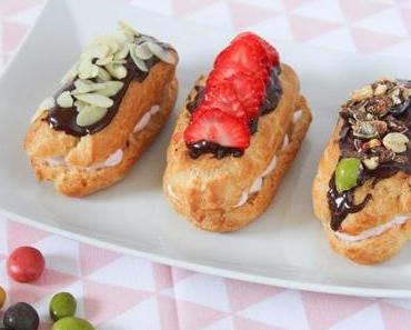 Rezept: Éclairs mit Erdbeerfüllung