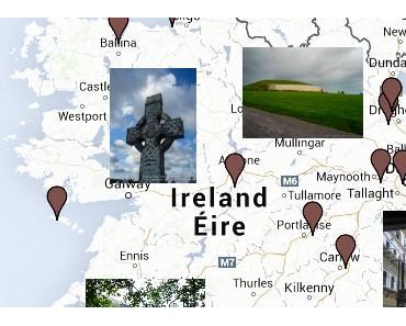 Irland Karte mit Sehenswürdigkeiten