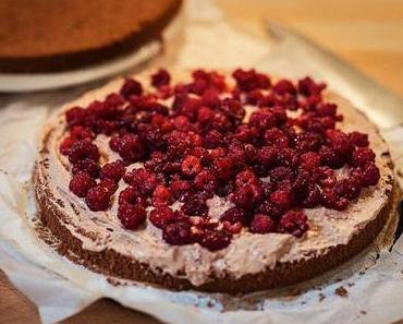 Schoko Himbeer Torte