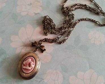 Vintage Kette mit einem Foto Medallion