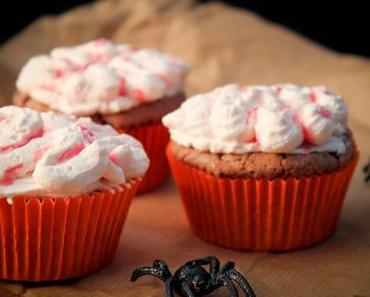 Blutige Brain Cupcakes für Halloween