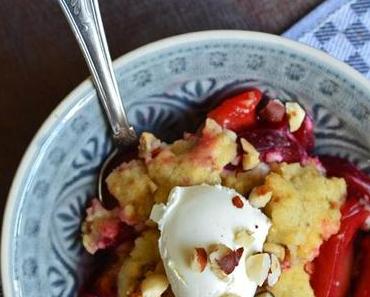 Kulinarisches | Pflaumen-Crumble mit Cantuccini-Streuseln
