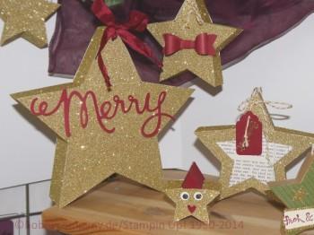 Glitzer-Sterne mit dem Set Sternstunde