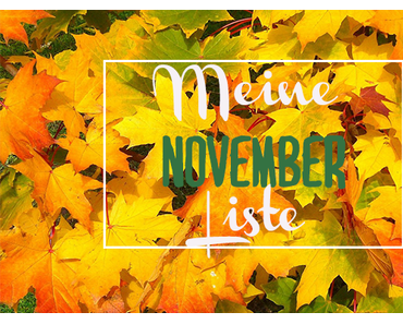 Meine November-Pläne