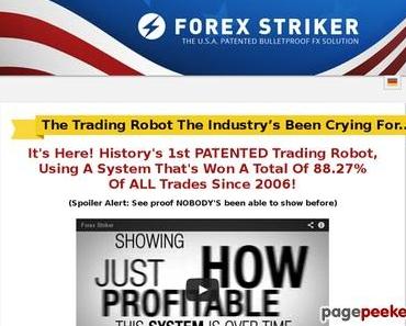 Forex Striker – History’s 1st Patented Trade Robot