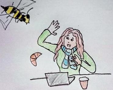 Wenn man im November von einer Wespe attackiert wird...