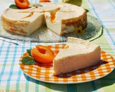Fluffiger Käsekuchen ohne Boden aber mit doppelt Frucht: Aprikosen liebkosen Zitrosen...