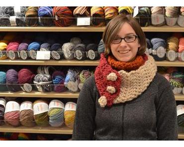 Ein modischer Schalkragen schnell gehäkelt – an einem Abend – die Anleitung gibt es Gratis!