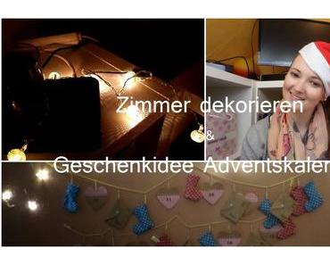 Zimmer dekorieren & Geschenkidee Adventskalender #DIYDecember 1 -Video ♥