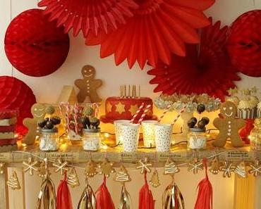 Mein Gastbeitrag auf Innen & Aussen: Ein weihnachtlicher Sweet Table in Rot und Gold