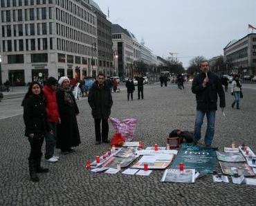 Iran-Mahnwache in Berlin