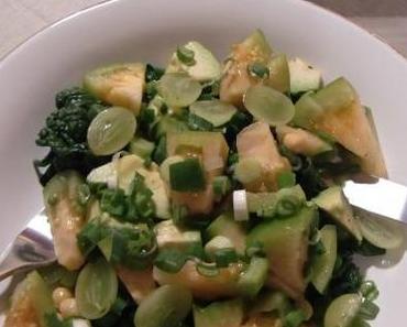 Noch ein Rezept aus dem leckeren Adventskalender. Heute: Kichererbsen-Blattspinat-Salat
