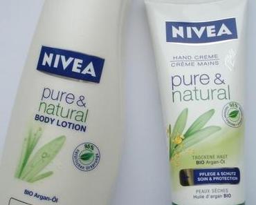 Nivea pure+natural Handcreme und Bodylotion