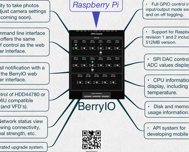 Raspberry Pi: Einfaches steuern der Ports, Kamera, System usw. über Browser mit BerryIO V. 1.12.0