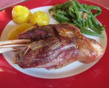 Lammhaxen aus dem Römertopf