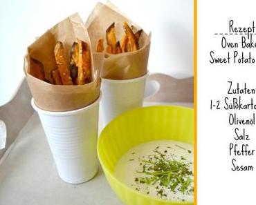 [Rezept] Süßkartoffeln Pommes / Oven Baked Sweet Potato Fries Recipe