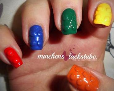 3D Legostein Nailart