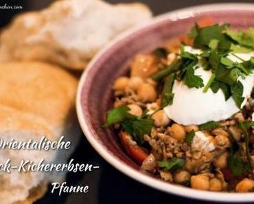 Orientalische Hack-Kichererbsen-Pfanne