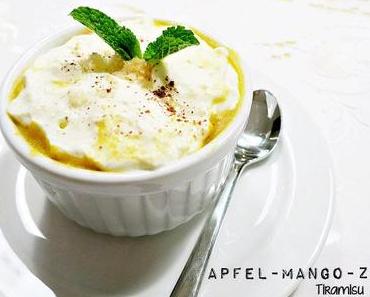 Apfel-Mango-Zimt Tiramisu