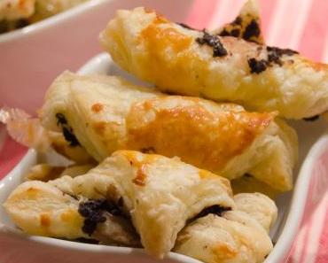 Ideen für die Fasnachts-Party: Mini Croissants mit Tapenade