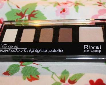 Swatches + First Impression: Rival de Loop Pure Moments Limited Edition Eyeshadow and Highlighter Palette 01 pure chocolate