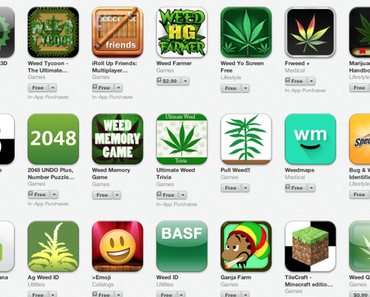 In Apples App Store ab sofort Marihuana statt Waffen