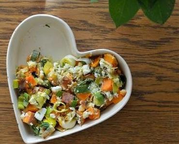 Süßkartoffel-Lauch-Auflauf mit Ziegenkäse und eine neue Lieblingsform