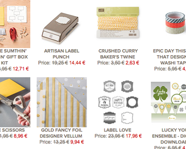 Das aktuelle Wochenangebot von Stampin Up