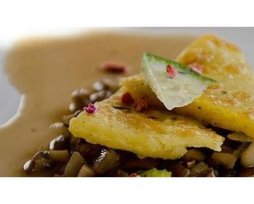 Polentaecken mit Champinonsauce