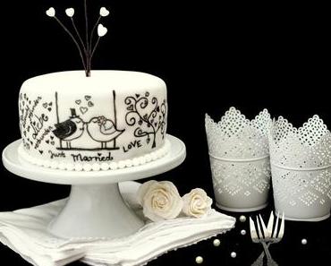 {Lecker Bakery} #Rudelbackenahoi - Hochzeitstorte aus Browniekuchen mit Cream-Cheese-Füllung