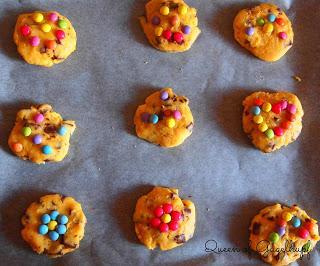 A kids best friend = Chocolate Chunk Cookies + Smarties