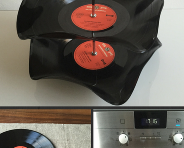 Etagere aus Schallplatten