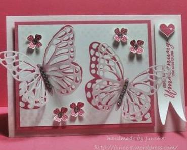 Thinlits Butterflies gestempelt & gestanzt *zwinker* ….