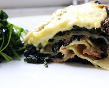 Lachslasagne // lasagna salmon