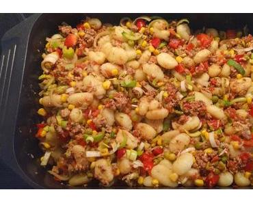 Mexikanische Gnocchi-Hack-Pfanne