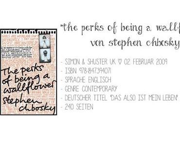 Rezension zu: "The Perks of Being a Wallflower" von Stephen Chbosky