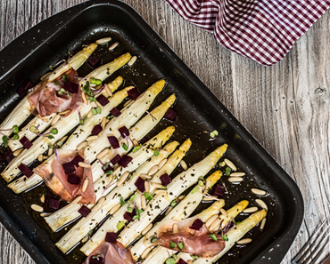 Kärntner Ofenspargel mit roten Rüben & Speck
