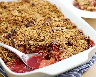 Himbeer-Rhabarber Crisp mit Ahorn-Sirup