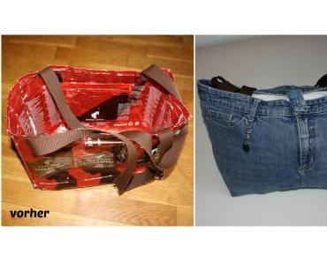 Upcyclingprojekt: Einkaufstasche aus alten Jeans
