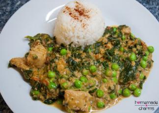 Spinat-Hühnchen-Curry